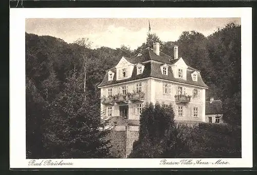 AK Bad Brückenau, Totalansicht des Hotel Pension Villa Anna-Marie