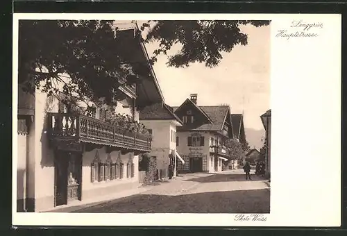 AK Lenggries, Blick in die Hauptstrasse