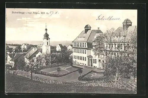 AK Scheidegg i. Bayr. Allgäu, Schule und Kirche