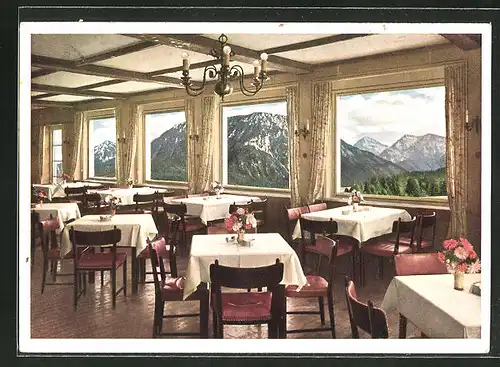 AK Ruhpolding, Hotel-Kurhaus , Wintergarten