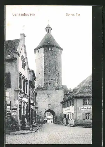 AK Gunzenhausen, Strasse am Oberen Tor