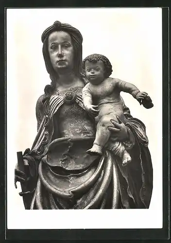 Foto-AK Deutscher Kunstverlag, Nr. 22: Landshut, Muttergottes mit Kind in der Kirche St. Martin