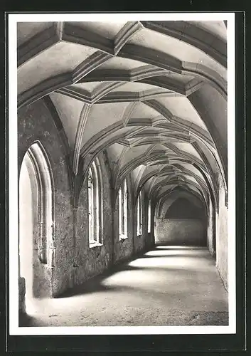 Foto-AK Deutscher Kunstverlag, Nr. 17: Blaubeuren, Kreuzgang im ehemaligen Benediktinerkloster
