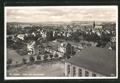 AK St. Wendel, Blick vom Gymnasium über den Ort