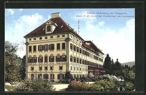 AK Lenggries, Schloss Hohenburg, Bes. S. K. Hoheit des Grossherzogs von Luxemburg