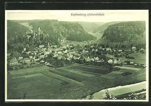 AK Kipfenberg / Altmühltal, Ortsansicht aus der Vogelschau mit Blick auf Altmühltal