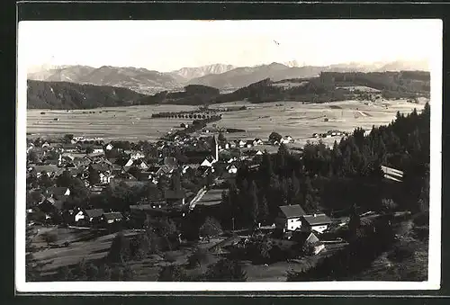 AK Peiting / Bayer. Hochland, Blick vom Schlossberg