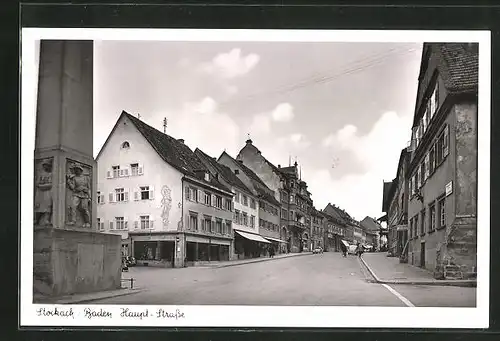 AK Stockach / Baden, Blick in die Hauptstrasse