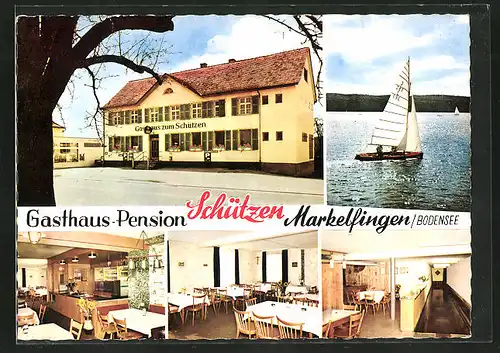 AK Markelfingen / Bodensee, Gasthaus-Pension Schützen, Inh. E. Burghardt