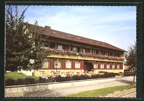 AK Säckingen / Rhein, Hotel-Restaurant zur Flüh, Bes. Fam. M. & F. Adler, Strasse Weihermatten 38