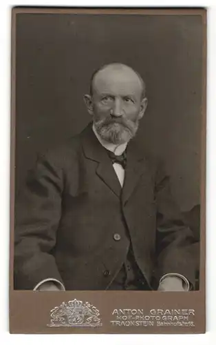 Fotografie Anton Grainer, Traunstein, Portrait betagter Herr mit Bart