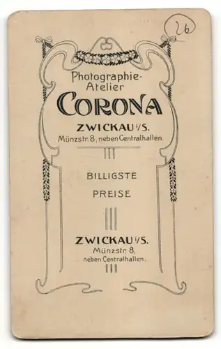 Fotografie Corona, Zwickau i/S, Portrait Kleinkind mit Plüschtier