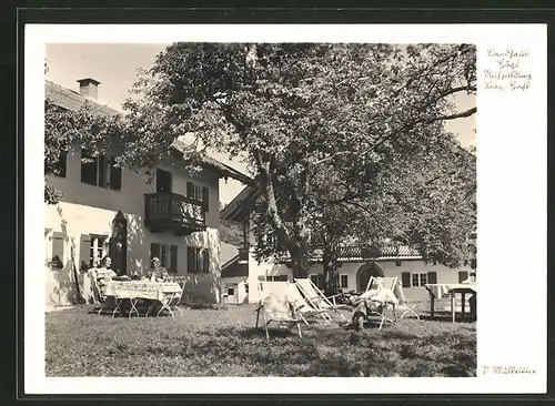 AK Ruhpolding, Garten des Gasthaus Landhaus Högl