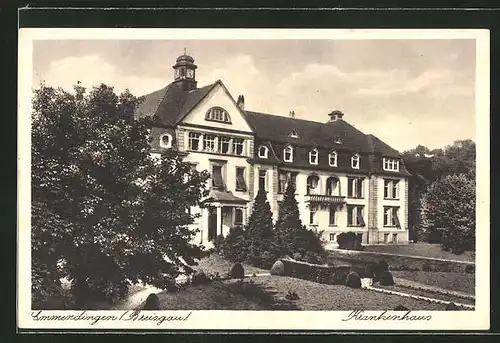 AK Immendingen / Breisgau, Krankehaus mit Parkanlage