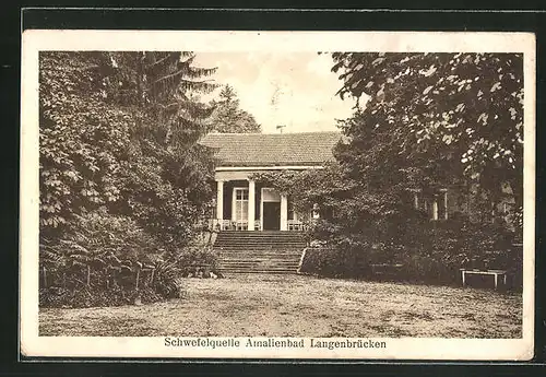 AK Langenbrücken, Schwefelquelle Amalienbad