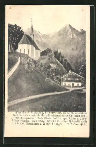 AK Streichen, Kirche St. Servatius im Gebirge
