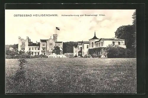 AK Heiligendamm, Hohenzollernburg und Grossherzogl. Villen