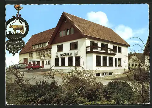 AK Spielberg / Schwarzwald, Partie am Gasthof-Pension Ochsen