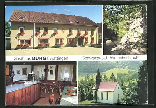 AK Wutach-Ewattingen, Gasthaus Burg