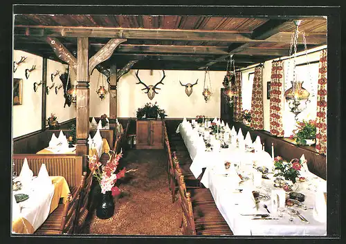AK Breitnau / Hochschwarzwald, Restaurant-Cafe Faller, Innenansicht