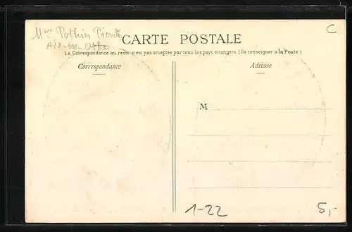 AK Elisabeth, Reine des Belges & Albert Ier, Roi des Belges, 12-15 Juillet 1910 Paris