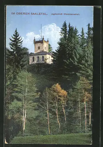 AK Lobenstein, Jagdschloss Waidmannsheil im oberen Saaletal