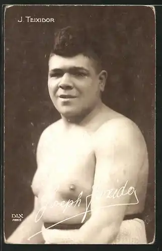 AK Boxer Joseph Teixidor im Portrait
