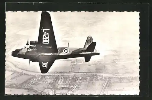 AK Royal Air Force, Vickers "Wellington", Flugzeug am Himmel
