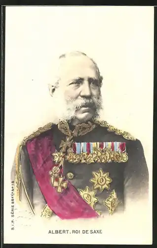 AK König Albert von Sachsen in Uniform, Halbportrait