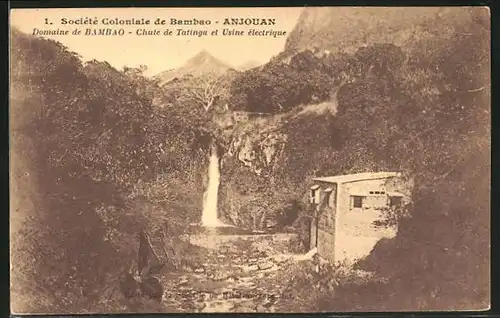 AK Bambao / Anjouan, Chute de Tatinga et usine electrique