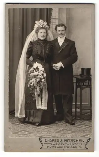 Fotografie Endres & Witschel, Augsburg, Portrait Braut und Bräutigam