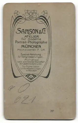 Fotografie Samson & Co., München, Portrait Herr in Anzug