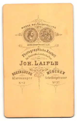Fotografie Joh. Laifle, Regensburg & München, Portrait Herr mit Vollbart