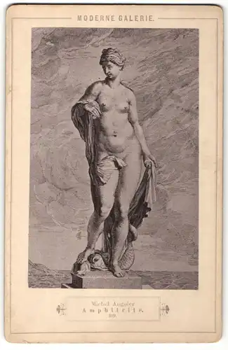 Fotografie Gemälde "Amphitrite" nach Michel Anguier, Akt-Statue