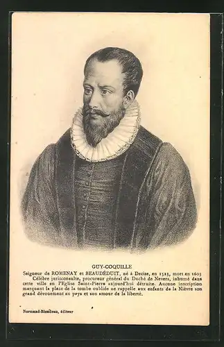 AK Guy-Coquille, französ. Jurist und Staatsmann