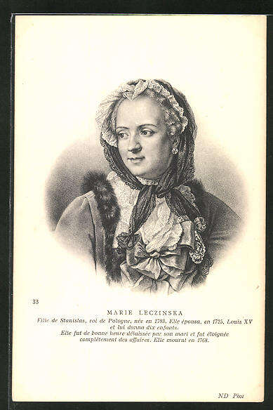 Kunstler Ak Marie Leczinska Konigin Von Frankreich Frau Von Louis Xv Nr 2345184 Oldthing Ansichtskarten Adel Personlichkeiten Unsortiert