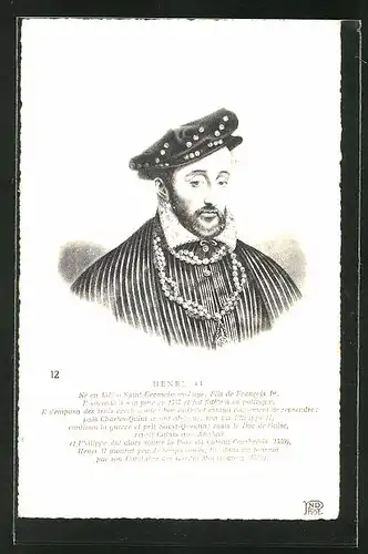 AK Henri II. von Frankreich