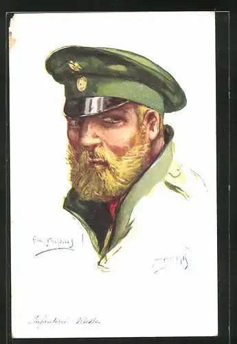 Künstler-AK Em. Dupuis: Infanterie Russe, Janvier 1915, russischer Infanterist