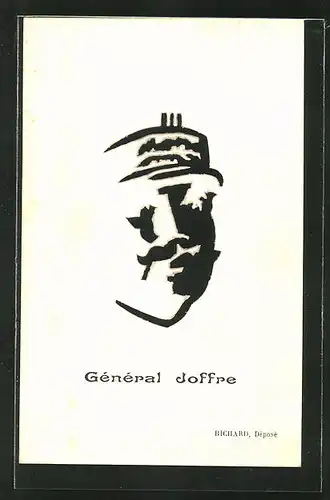 AK Heerführer General Joffre als optische Täuschung
