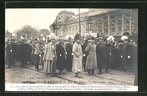 AK Funeraillles de Leopold II, Roi des Belges 1909, König von Belgien