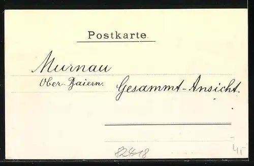 AK Murnau, Panoramablick vom Ort