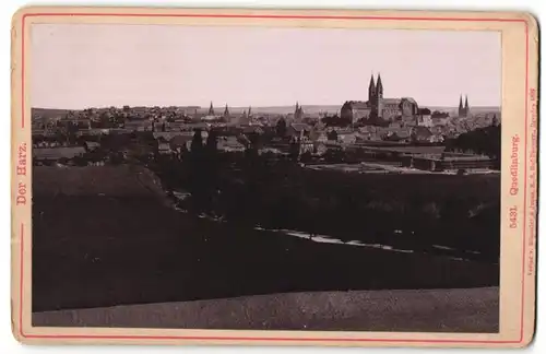 Fotografie Römmler & Jonas, Dresden, Ansicht Quedlinburg, Panorama der Stadt