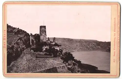 Fotografie Römmler & Jonas, Dresden, Ansicht Rheindiebach, Burg Fürstenberg