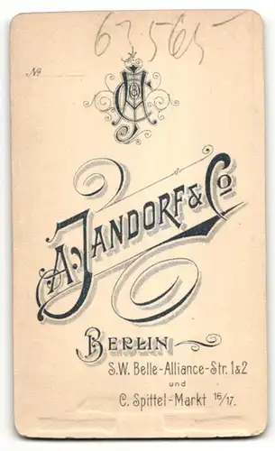 Fotografie A. Jandorf & Co, Berlin, Portrait frecher Bube mit kurzem Haar im Matrosenanzug und Schnürstiefeln