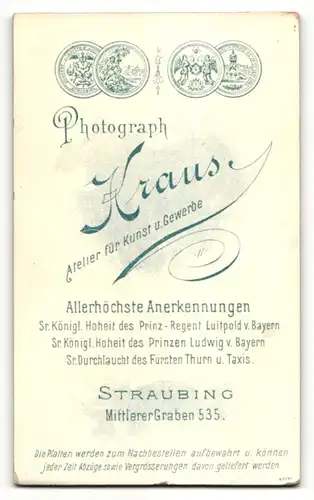 Fotografie Atelier Kraus, Straubing, Portrait Herr mit Schnaubart im Anzug mit Krawatte