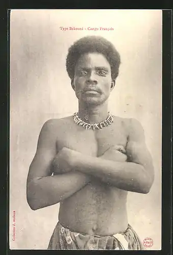 AK Type Bakoumi, afrikanischer junger Mann mit Halskette