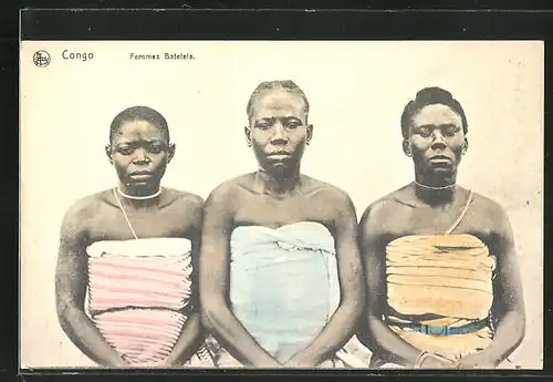 AK Congo, Femmes Batetela, afrikanische Volkstypen