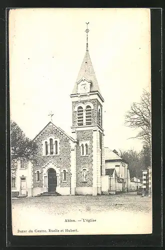 AK Ablon, L'Eglise, Partie an der Kirche