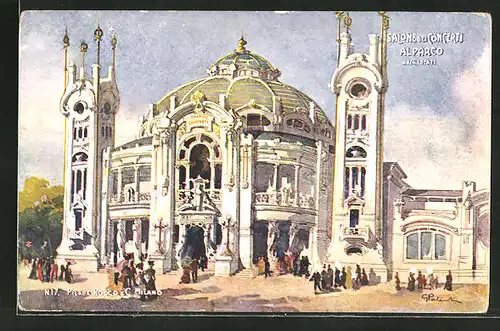 AK Milano, Esposzione di Milano 1906, Salone dei Concerti al Parco, Ausstellung