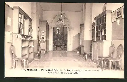 AK Mours, Villa St. Règis - Vestibule de la Chapelle